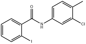 N-(3-chloro-4-methylphenyl)-2-iodobenzamide Structural
