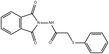 N-(1,3-dioxoisoindol-2-yl)-2-phenylsulfanylacetamide Structural
