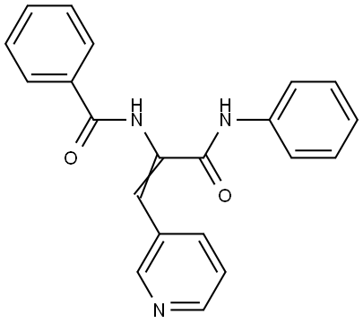 N-[(Z)-3-anilino-3-oxo-1-pyridin-3-ylprop-1-en-2-yl]benzamide Structural