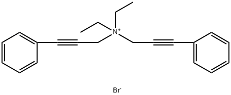 diethyl-bis(3-phenylprop-2-ynyl)azanium bromide Structural