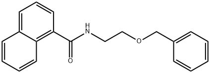 N-(2-phenylmethoxyethyl)naphthalene-1-carboxamide Structural