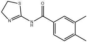 N-(4,5-dihydro-1,3-thiazol-2-yl)-3,4-dimethylbenzamide Structural