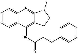 N-(1-methyl-2,3-dihydropyrrolo[2,3-b]quinolin-4-yl)-3-phenylpropanamide Structural