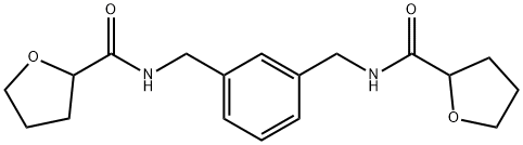 N-[[3-[(oxolane-2-carbonylamino)methyl]phenyl]methyl]oxolane-2-carboxamide Structural