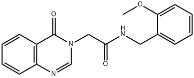 N-[(2-methoxyphenyl)methyl]-2-(4-oxoquinazolin-3-yl)acetamide Structural