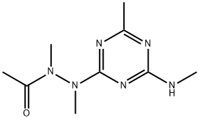 N,N'-dimethyl-N'-[4-methyl-6-(methylamino)-1,3,5-triazin-2-yl]acetohydrazide Structural