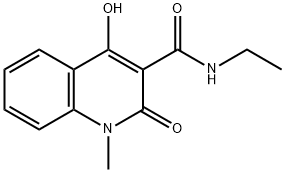 N-ethyl-4-hydroxy-1-methyl-2-oxoquinoline-3-carboxamide Structural