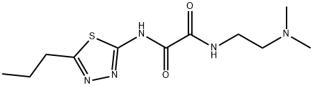 N-[2-(dimethylamino)ethyl]-N'-(5-propyl-1,3,4-thiadiazol-2-yl)oxamide Structural