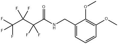 N-[(2,3-dimethoxyphenyl)methyl]-2,2,3,3,4,4,4-heptafluorobutanamide Structural