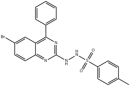 N'-(6-bromo-4-phenylquinazolin-2-yl)-4-methylbenzenesulfonohydrazide Structural