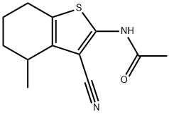 N-(3-cyano-4-methyl-4,5,6,7-tetrahydro-1-benzothiophen-2-yl)acetamide Structural