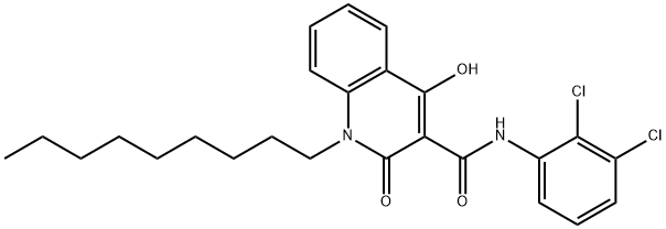 N-(2,3-dichlorophenyl)-4-hydroxy-1-nonyl-2-oxoquinoline-3-carboxamide Structural