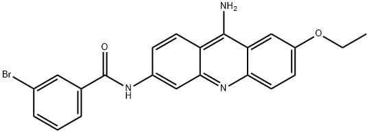 N-(9-amino-7-ethoxyacridin-3-yl)-3-bromobenzamide Structural