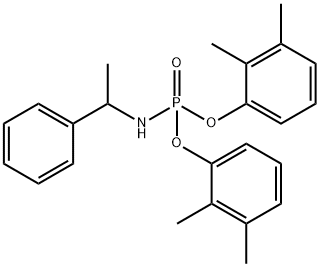 N-bis(2,3-dimethylphenoxy)phosphoryl-1-phenylethanamine Structural