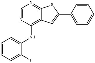 N-(2-fluorophenyl)-6-phenylthieno[2,3-d]pyrimidin-4-amine Structural