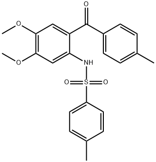 N-[4,5-dimethoxy-2-(4-methylbenzoyl)phenyl]-4-methylbenzenesulfonamide Structural