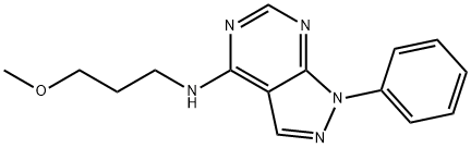 N-(3-methoxypropyl)-1-phenylpyrazolo[3,4-d]pyrimidin-4-amine Structural