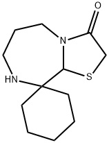spiro[6,7,8,9a-tetrahydro-5H-[1,3]thiazolo[3,2-a][1,4]diazepine-9,1'-cyclohexane]-3-one Structural