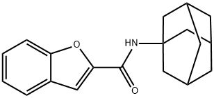 N-(1-adamantyl)-1-benzofuran-2-carboxamide Structural