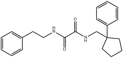 N'-[(1-phenylcyclopentyl)methyl]-N-(2-phenylethyl)oxamide Structural