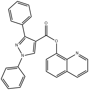 quinolin-8-yl 1,3-diphenylpyrazole-4-carboxylate Structural