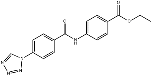 ethyl 4-[[4-(tetrazol-1-yl)benzoyl]amino]benzoate Structural