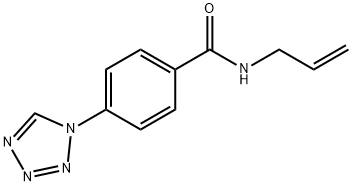N-prop-2-enyl-4-(tetrazol-1-yl)benzamide Structural