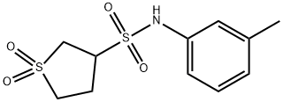 N-(3-methylphenyl)-1,1-dioxothiolane-3-sulfonamide Structural
