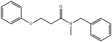 N-benzyl-N-methyl-3-phenoxypropanamide Structural