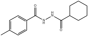 N'-(cyclohexanecarbonyl)-4-methylbenzohydrazide Structural