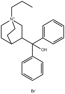 diphenyl-(1-propyl-1-azoniabicyclo[2.2.2]octan-3-yl)methanol bromide Structural