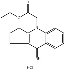 ethyl 2-(9-imino-2,3-dihydro-1H-cyclopenta[b]quinolin-4-yl)acetate hydrochloride Structural
