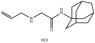 N-(1-adamantyl)-2-(prop-2-enylamino)acetamide hydrochloride Structural