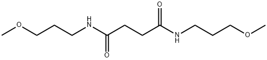 N,N'-bis(3-methoxypropyl)butanediamide Structural