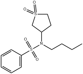 N-butyl-N-(1,1-dioxothiolan-3-yl)benzenesulfonamide Structural