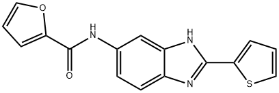 N-(2-thiophen-2-yl-3H-benzimidazol-5-yl)furan-2-carboxamide Structural