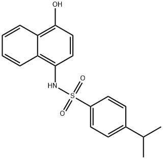 N-(4-hydroxynaphthalen-1-yl)-4-propan-2-ylbenzenesulfonamide Structural