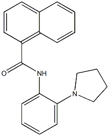 N-(2-pyrrolidin-1-ylphenyl)naphthalene-1-carboxamide Structural