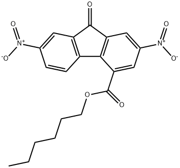 hexyl 2,7-dinitro-9-oxofluorene-4-carboxylate Structural