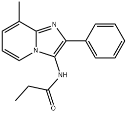 N-(8-methyl-2-phenylimidazo[1,2-a]pyridin-3-yl)propanamide Structural