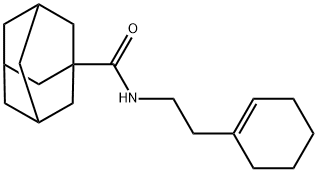 N-[2-(cyclohexen-1-yl)ethyl]adamantane-1-carboxamide Structural