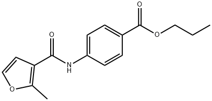propyl 4-[(2-methylfuran-3-carbonyl)amino]benzoate Structural