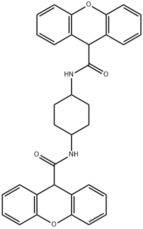 N-[4-(9H-xanthene-9-carbonylamino)cyclohexyl]-9H-xanthene-9-carboxamide Structural