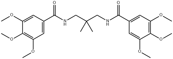 N-[2,2-dimethyl-3-[(3,4,5-trimethoxybenzoyl)amino]propyl]-3,4,5-trimethoxybenzamide Structural