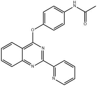 N-[4-(2-pyridin-2-ylquinazolin-4-yl)oxyphenyl]acetamide Structural