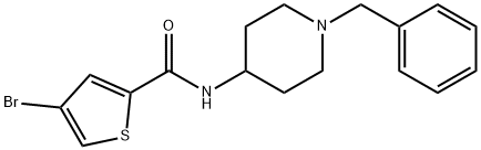 N-(1-benzylpiperidin-4-yl)-4-bromothiophene-2-carboxamide Structural