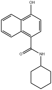 N-cyclohexyl-4-hydroxynaphthalene-1-carboxamide Structural
