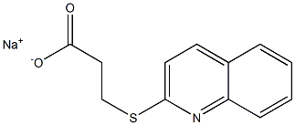 sodium 3-quinolin-2-ylsulfanylpropanoate Structural