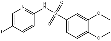 N-(5-iodopyridin-2-yl)-3,4-dimethoxybenzenesulfonamide Structural