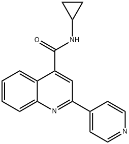 N-cyclopropyl-2-pyridin-4-ylquinoline-4-carboxamide Structural